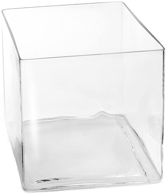 glass vase CUBE square 25cm