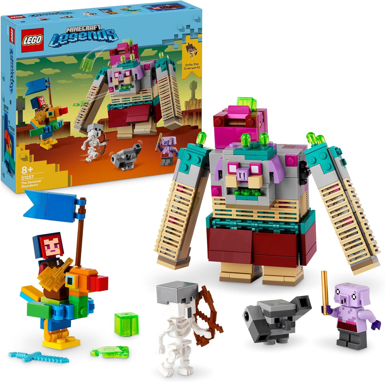 LEGO Minecraft Legends Showdown with the Devourer, Action Toy with Popular Figures, Toy for Children, Gift for Boys, Girls and All Gamers from 8 Years 21257