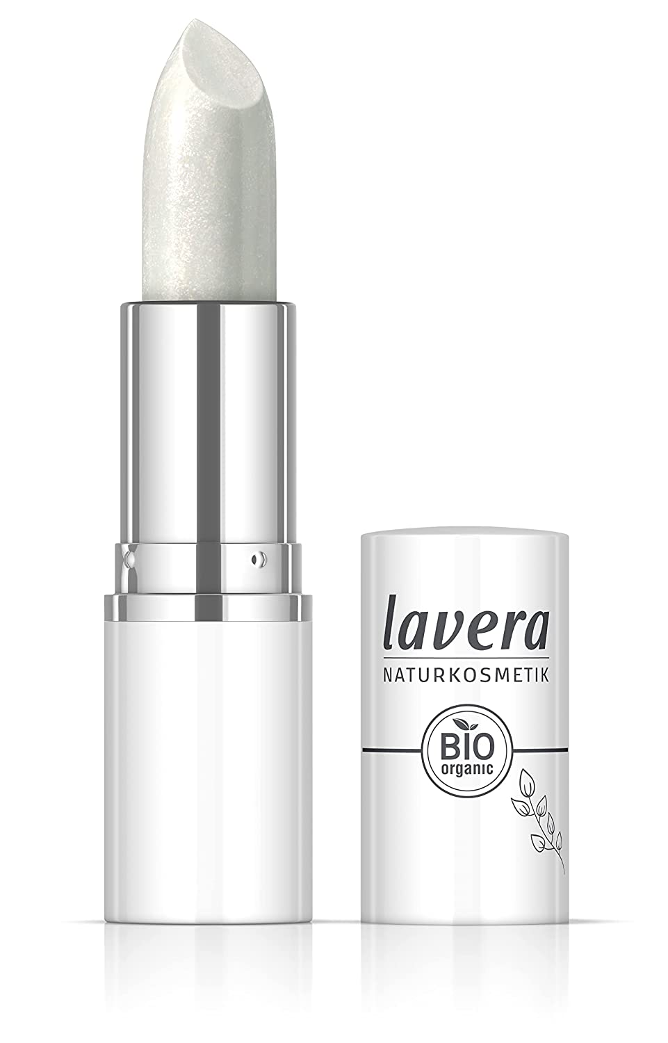 Lavera Candy Quartz Lipstick - White Aura 02 - Feather -Light Texture - Up to 6 Hours Hold - Vegan - Natural Cosmetics (1 x 17.9 G)