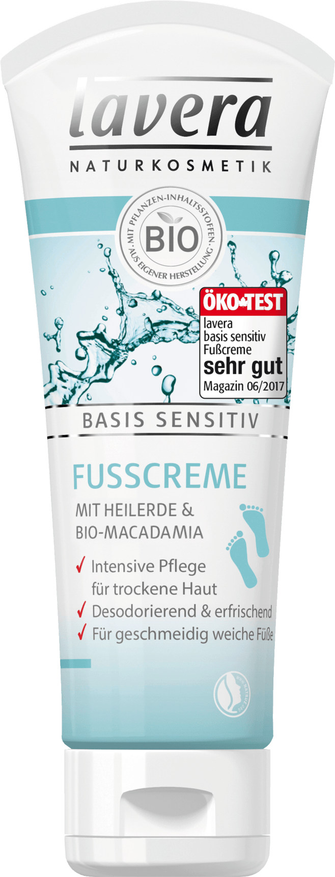 lavera Foot Cream Basis Sensitiv, 75 Ml
