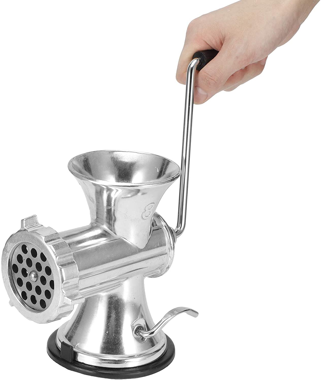 Asixxsix Manual Meat Mincer, Meat Mincer, Durable for Meat Vegetables Fruit Spice