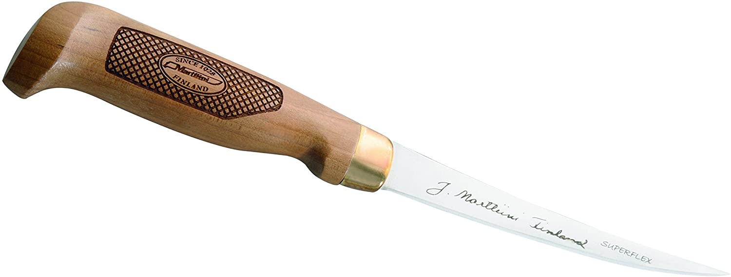 Marttiini Classic Superflex Filleting Knife Birch Wood Total Length: 19.9 cm, Grey, M