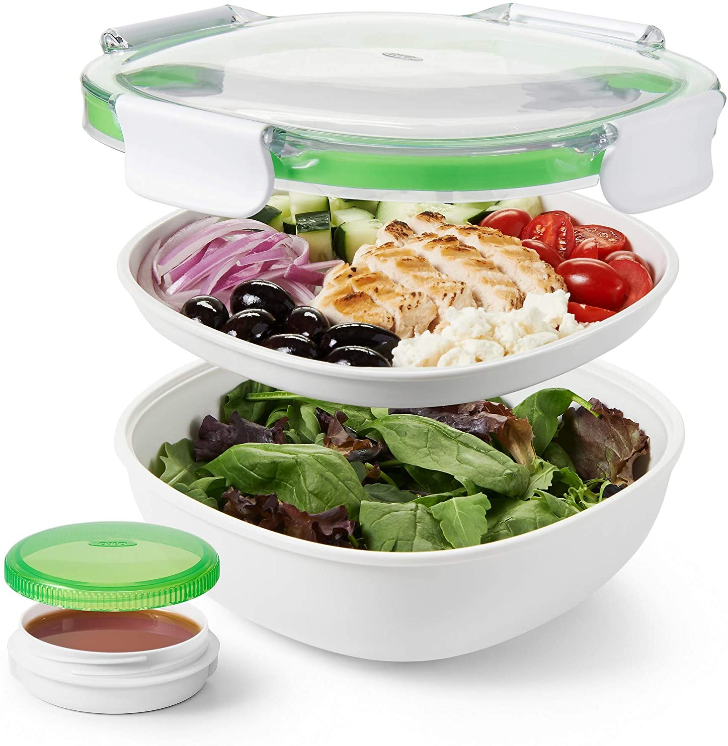 OXO - Good Grips OXO Good Grips Salad Box with Lid – Airtight and Stackable, White