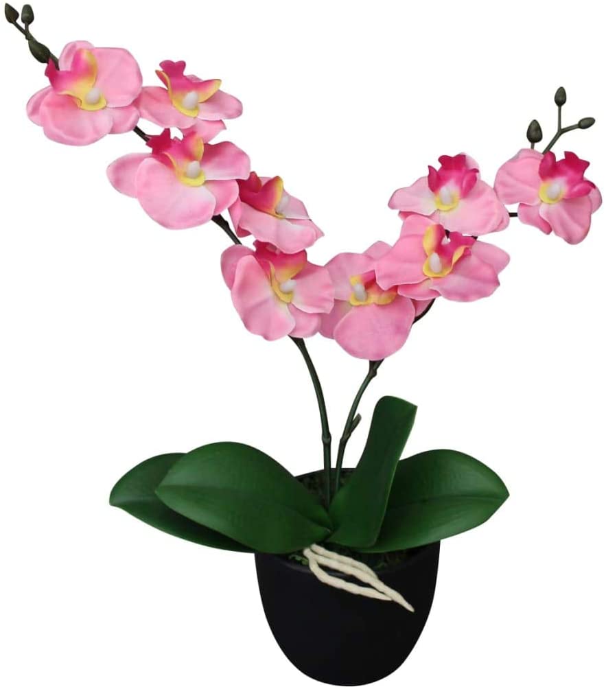 vidaXL Artificial Orchid with Pot, Artificial Plant / Flower Various Select