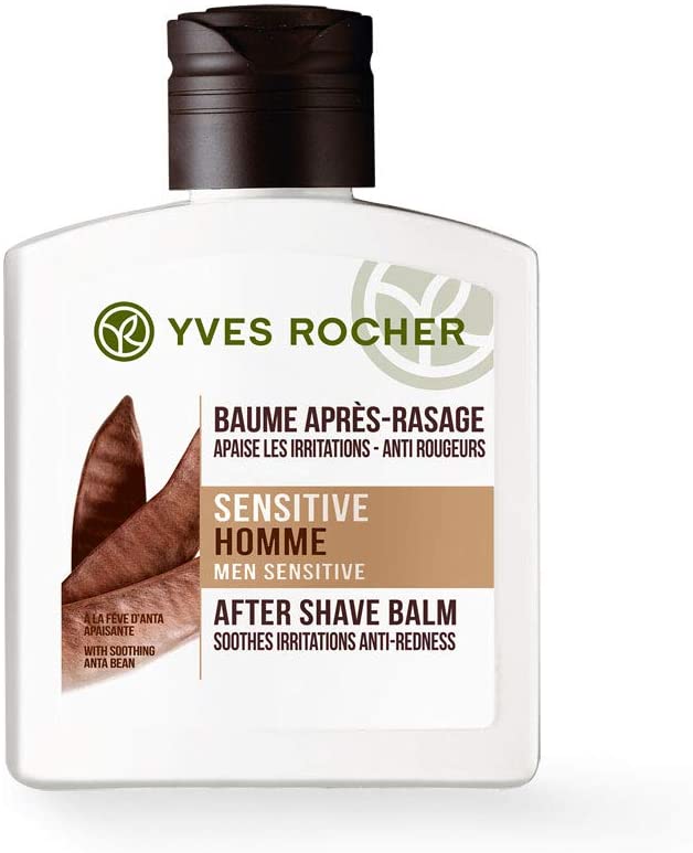 Yves Rocher SENSITIVE HOMME After Shave Balm Soothing Balm for Sensitive Skin 1 x Bottle 100 ml