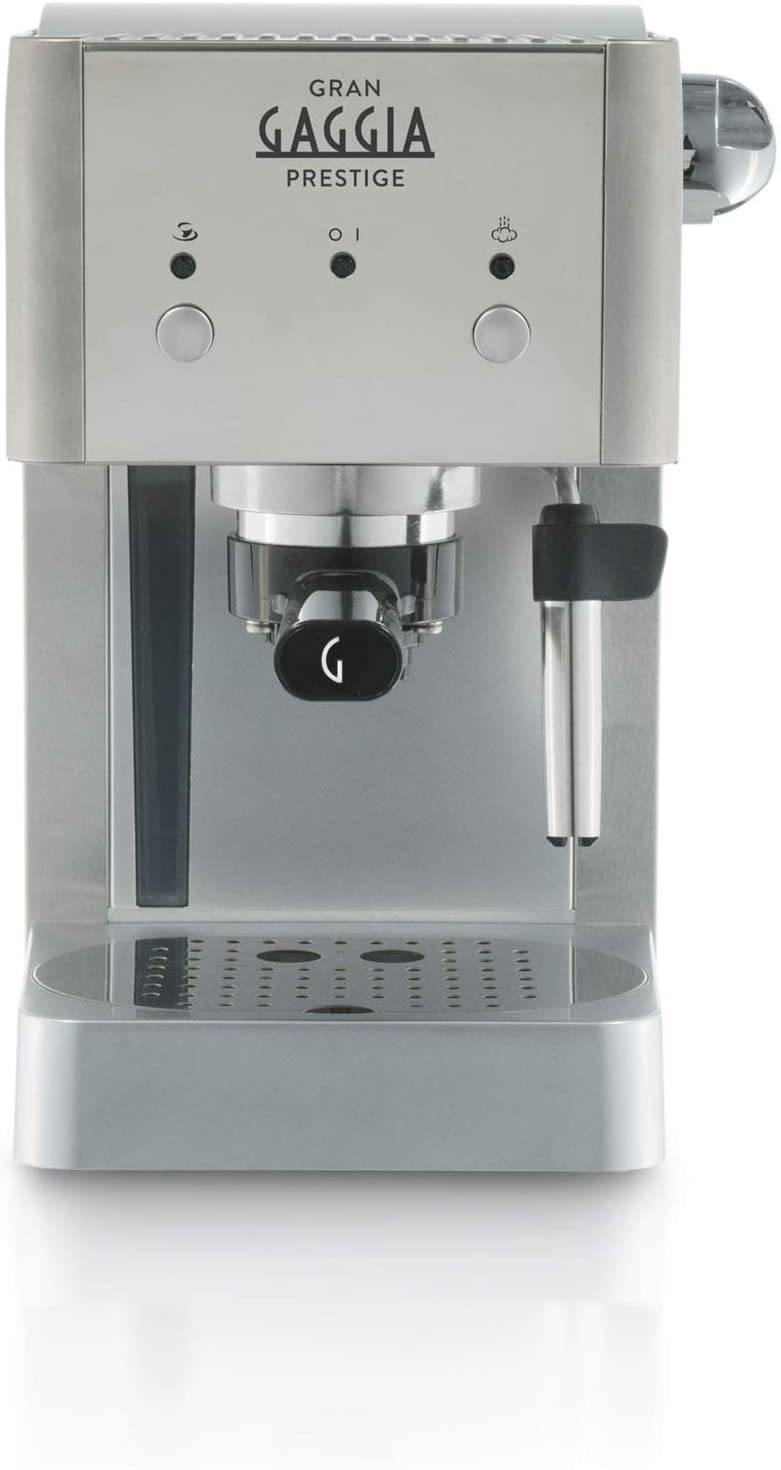 Gaggia RI8427/11 coffee maker - coffee makers (freestanding, Manual, Espresso machine, Ground coffee, Coffee, Espresso, Stainless steel)