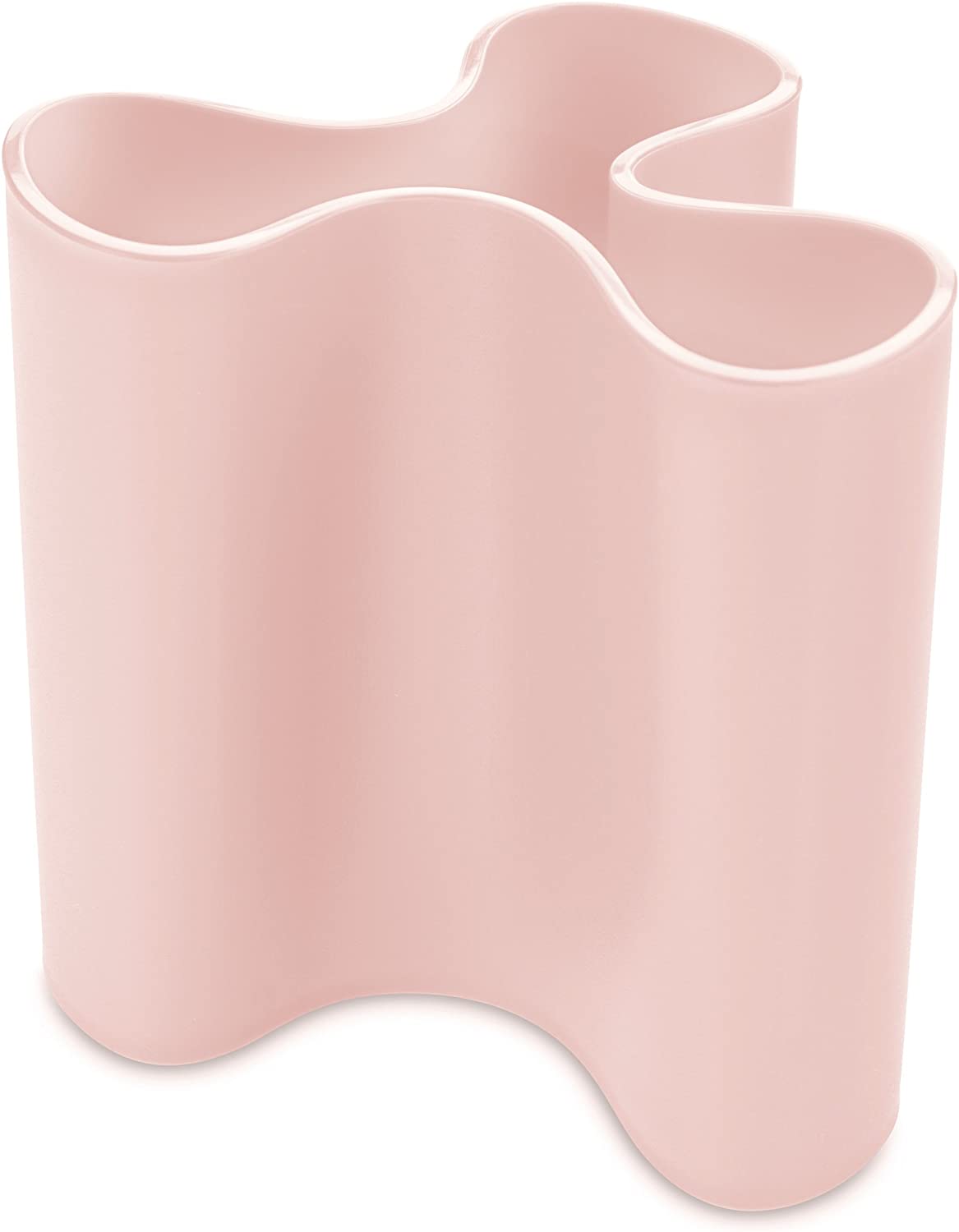 Koziol Clara M Vase 10.3 x 11.4 x 10.9 cm Plastic White, Powder Pink, medium