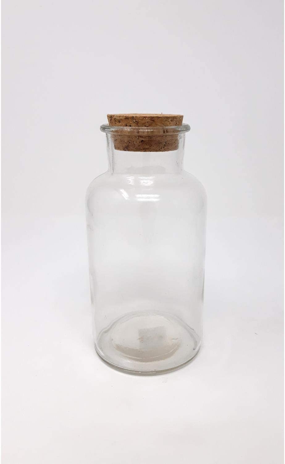 Sandra Rich GmbH Sandra Rich. Glass bottle with cork. Round Pack of 1. Bottles approx. 16 x 8 cm. 11100-4-99 (1 piece)