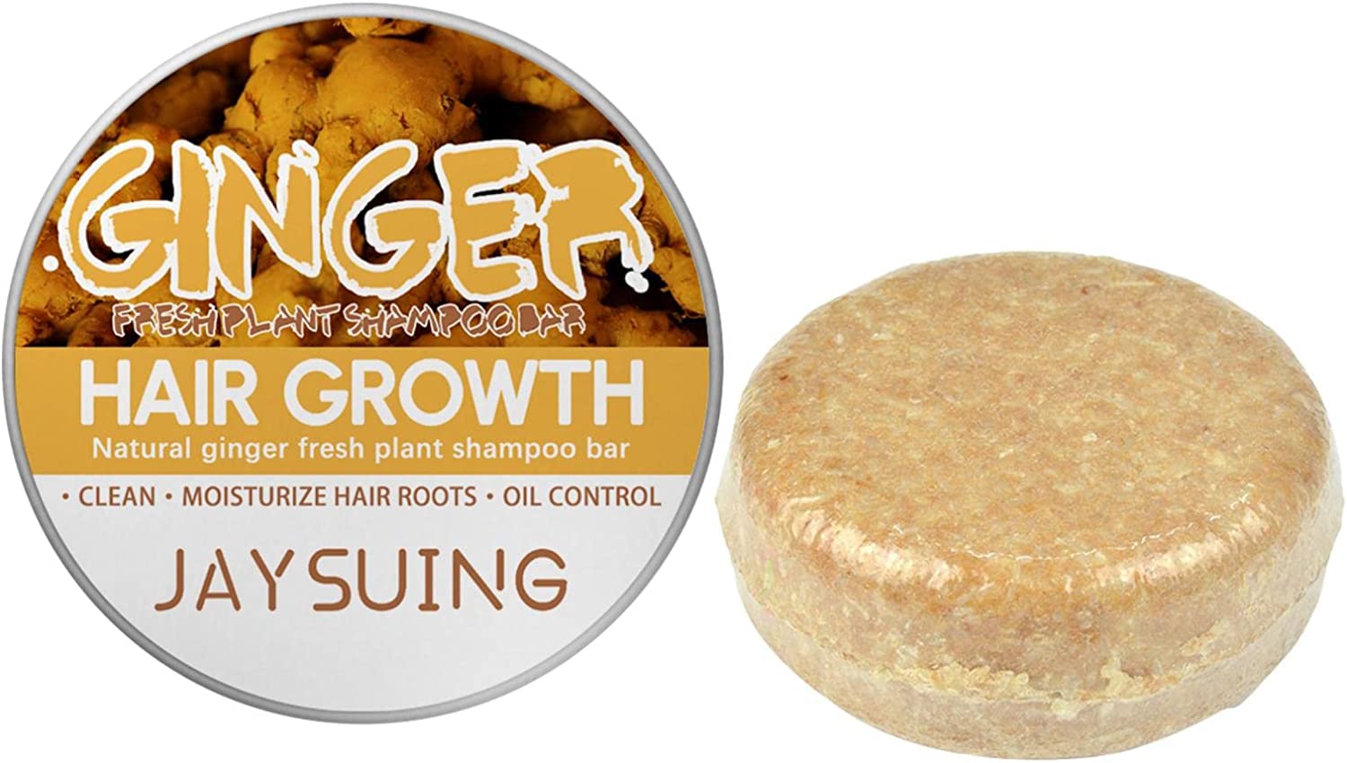 Nasoalne Ginger Shampoo Bar, Ginger Hair Growth Shampoo Bar, Ginger Anti-Hair Loss Shampoo Soap, Solid Shampoo Bar, Shampoo Bar for Hair, Firm Shampoo Soap, Promotes Healthy Hair Growth, ‎ginger soap