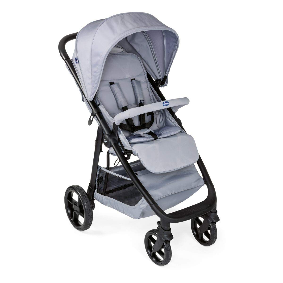 Chicco Multiride Off Road Pushchair from 0 Months to 22 kg, Compact Pushchair with Puncture Proof Wheels, Sleeping Position, One-Hand Fold, Sun Canopy and Rain Cover