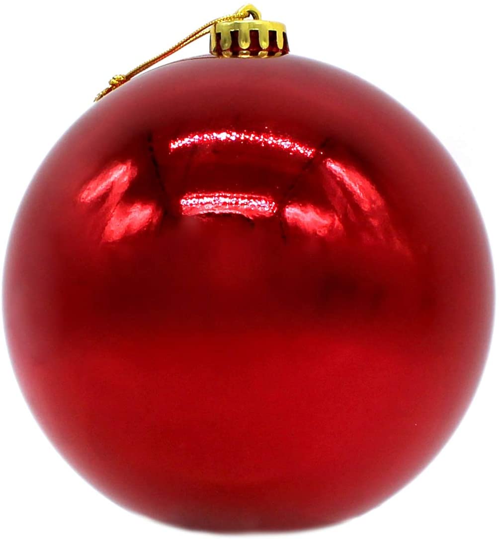 DARO Decorative Christmas Bauble XXL Diameter 15 cm – 1 Piece Glossy Red