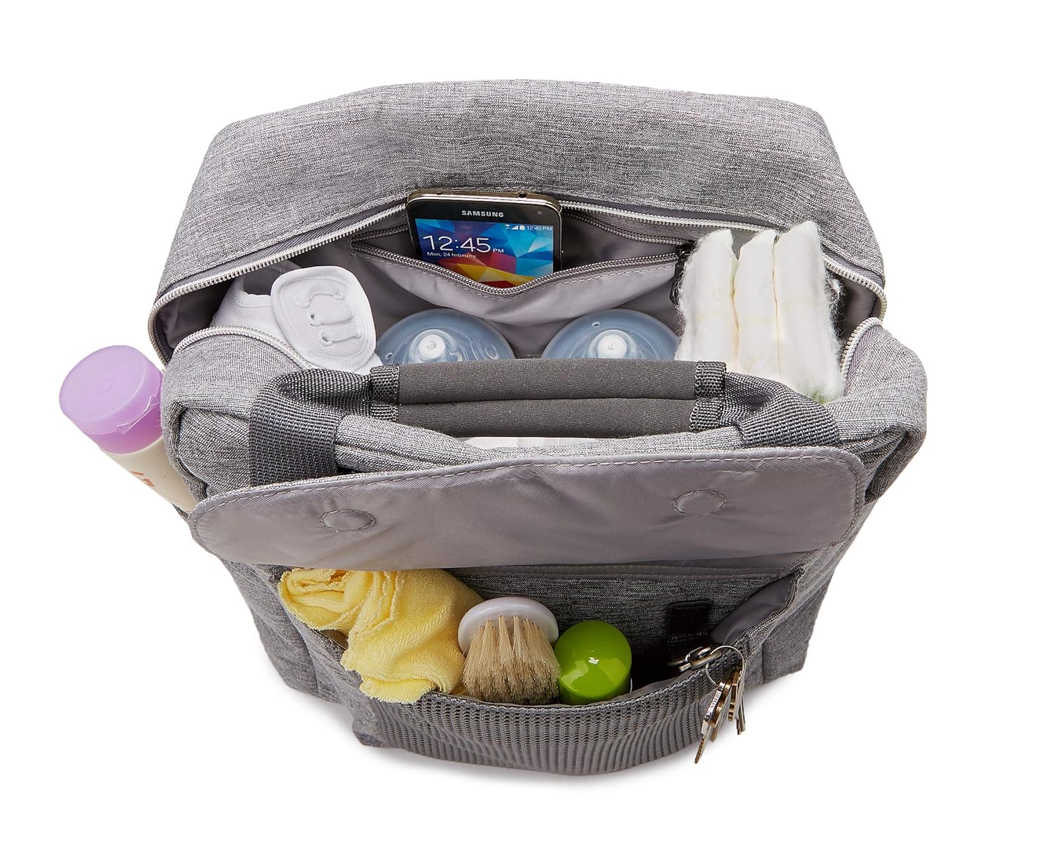 Ergobaby Baby Changing Backpack Compact Multifunctional Waterproof Grey