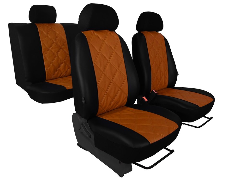 Fiat Punto II Eco Leather Seat Covers with Diagonal Quilted Seat in 5 Colours