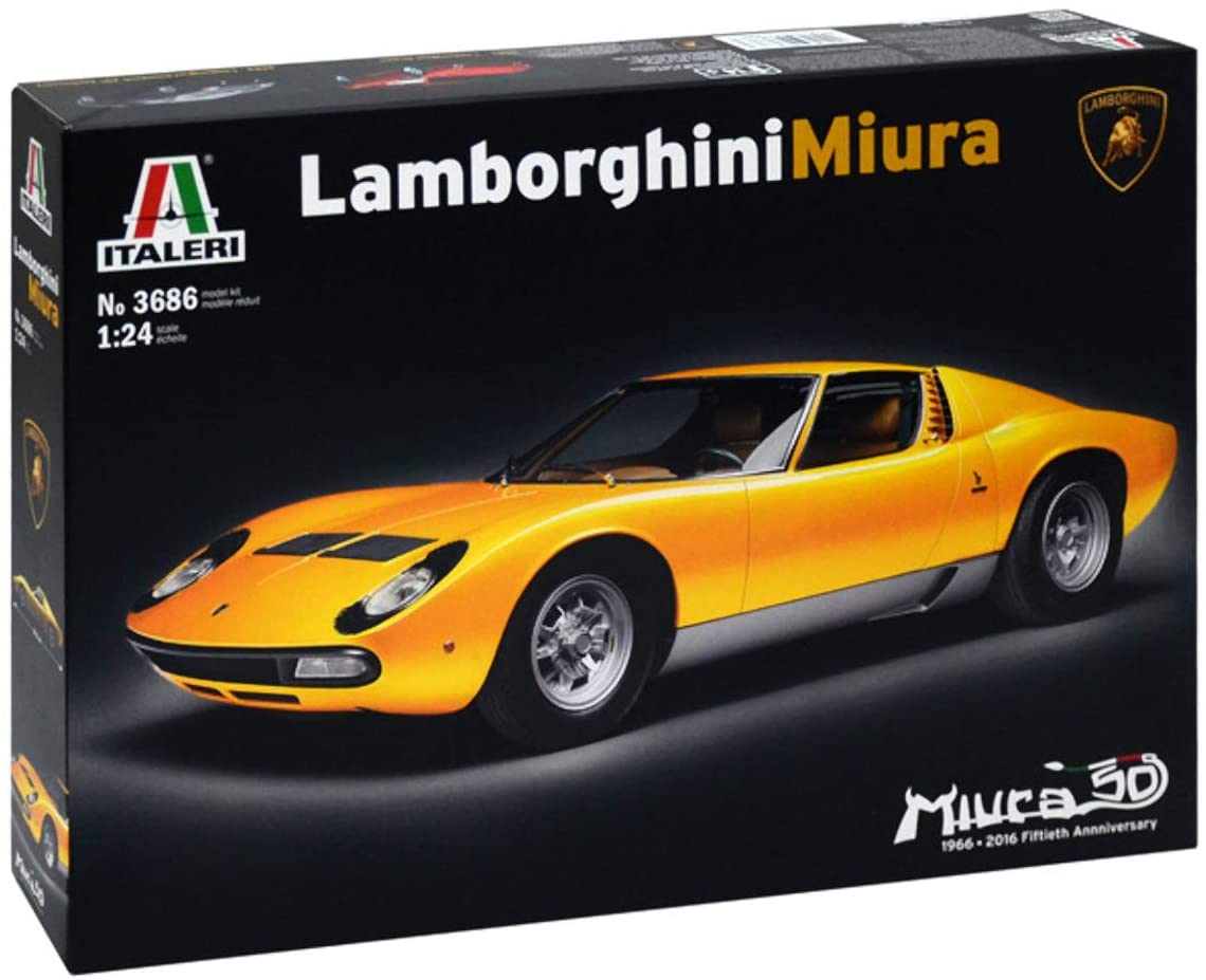 Italeri-1: 24 Lamborghini Miura 4220G Vehicle