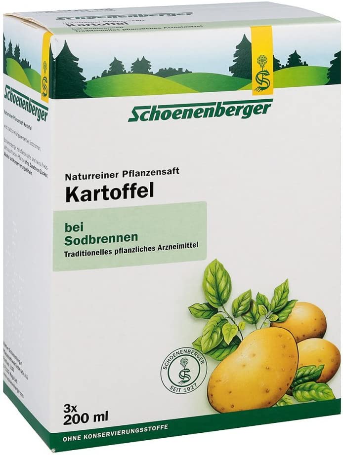 Schoenenenberger Potato Juice Medicinal Plant Juices 3 x 200 ml
