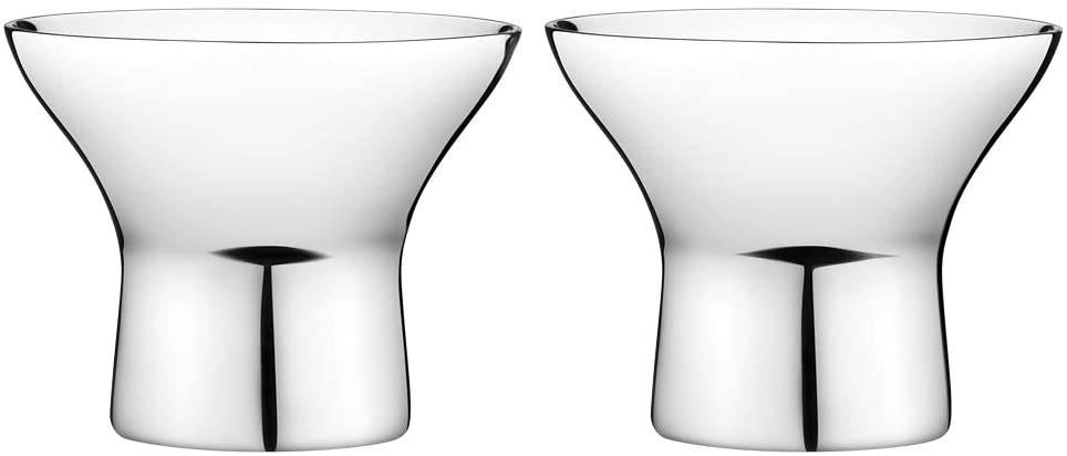 Georg Jensen Egg Cups Set of 2 Stainless Steel 16 x 16 x 7.3 cm