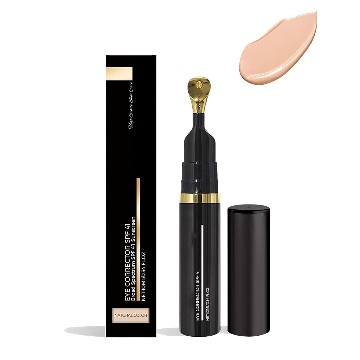 Luminous Eye Corrector SPF 41, Under Eye Concealer, Under Eye Color Corrector for Dark Circles, Eye Concealer for Dark Circles, Under Eye Color Corrector Natural Finish (Natural Color, 10 ml)