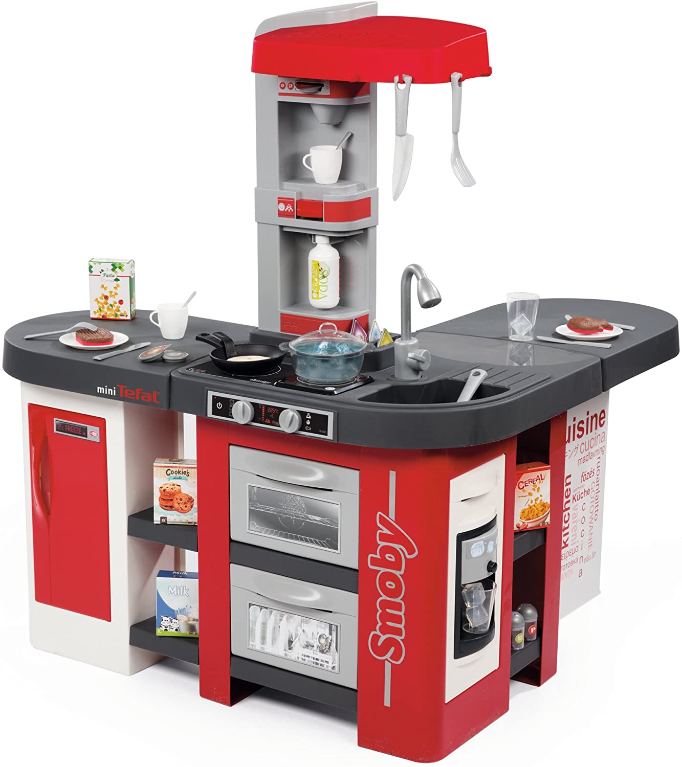 Smoby-Kitchen Studio Xxl Bubble With 38 Accessories, Simulates The Effect O