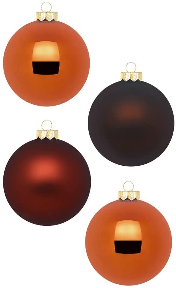 INGE-Glas Magic Christmas Baubles Pack of 12 8 cm Beautiful Glass Christmas Tree Baubles La