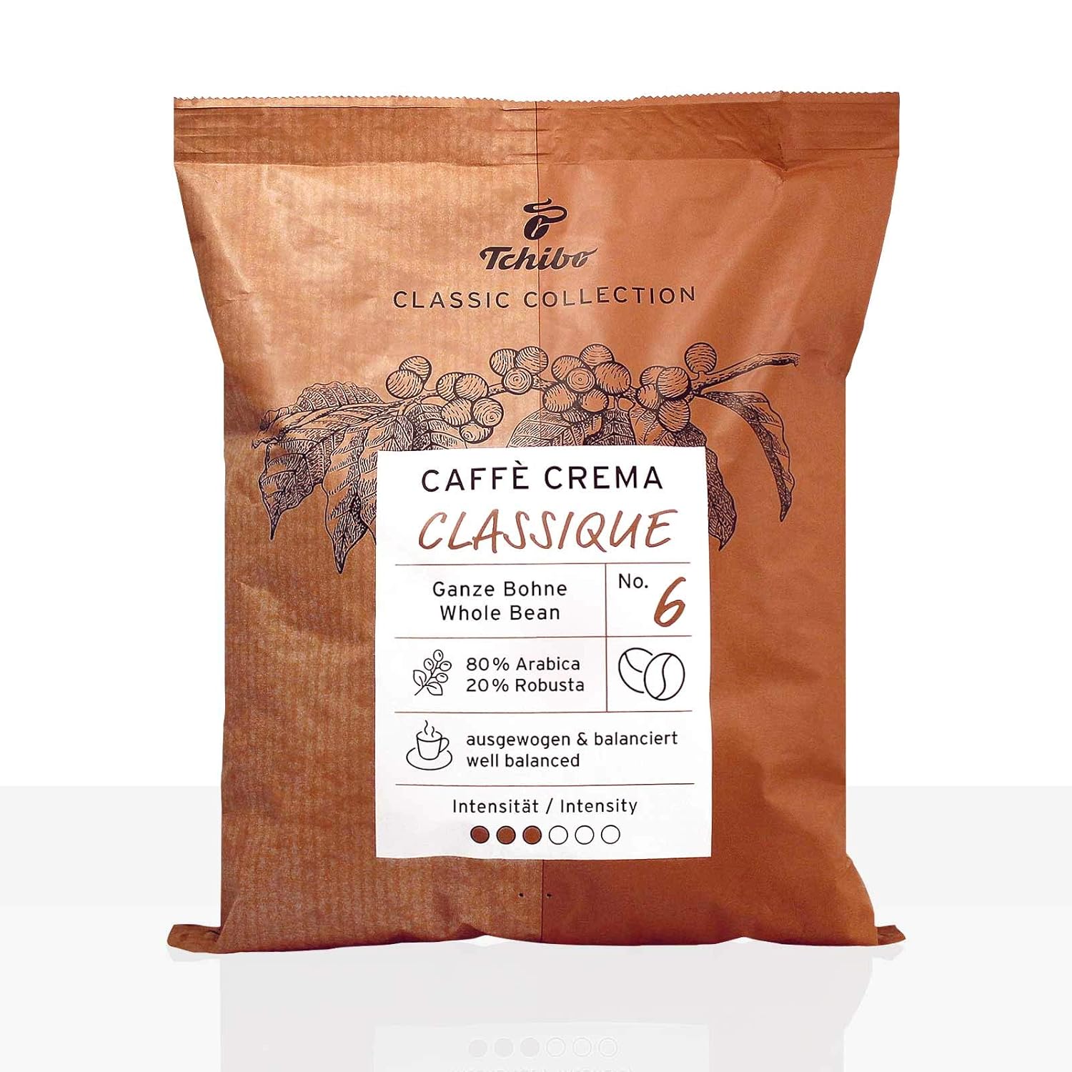 Tchibo Caffe Crema Classique - 500g entire coffee beans