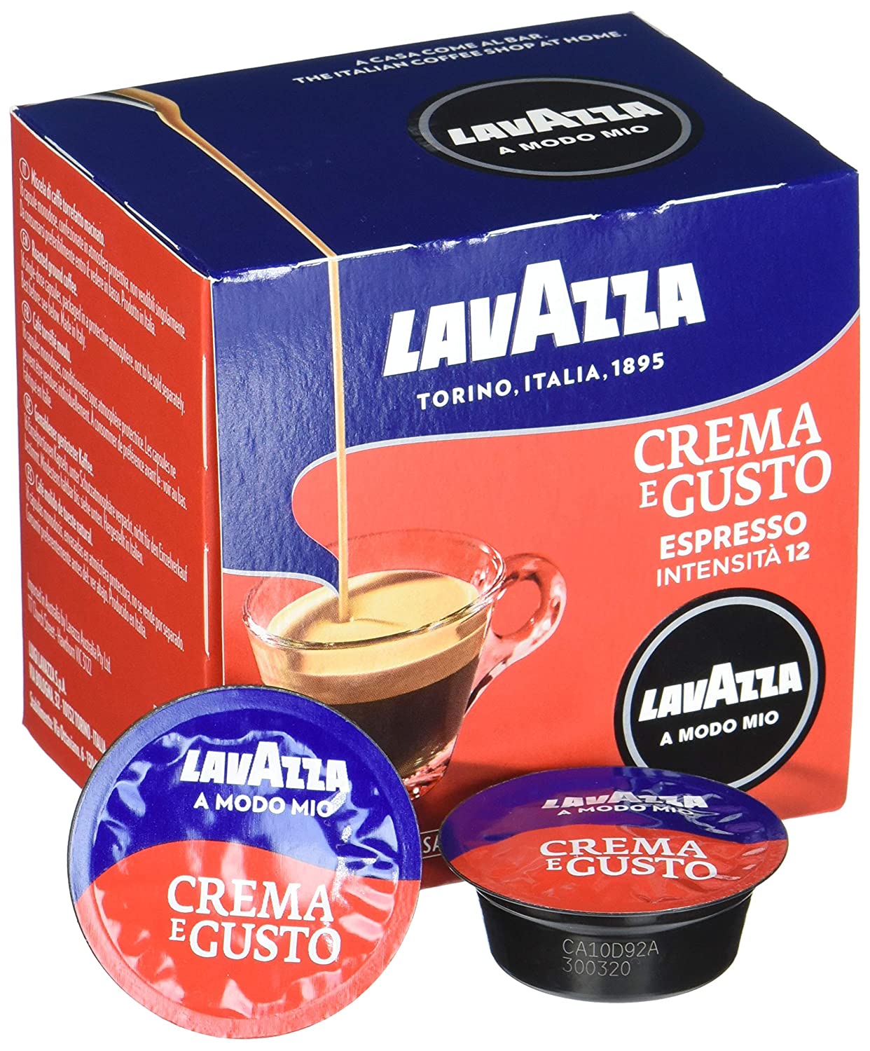 Lavazza A Modo Mio Espresso Crema E Gusto, 2er Pack, 2 x 16 Kapseln (2 x 120 g)