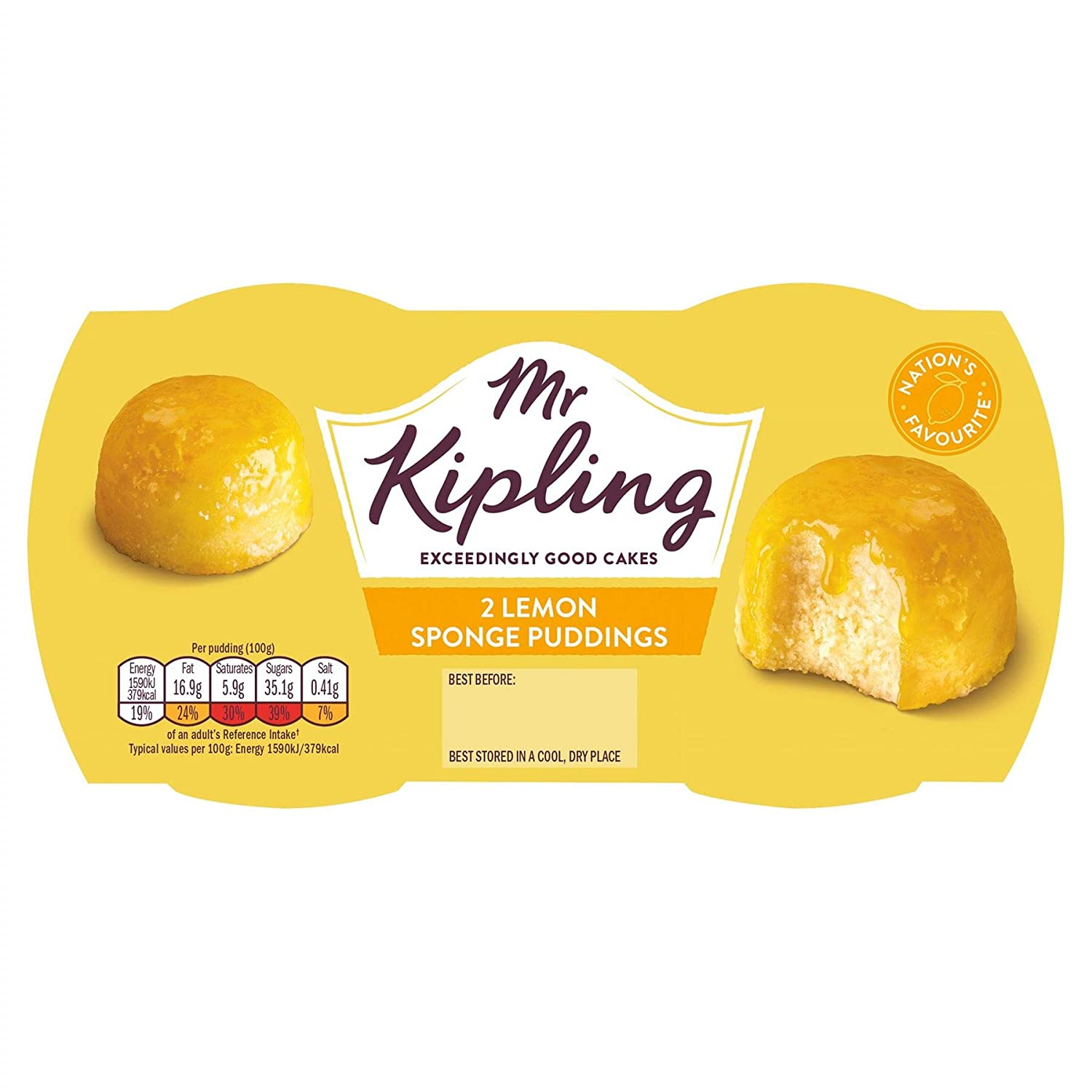 Mr Kipling Dessert-Kuchen Zitrone - 108g - Einzelpackung