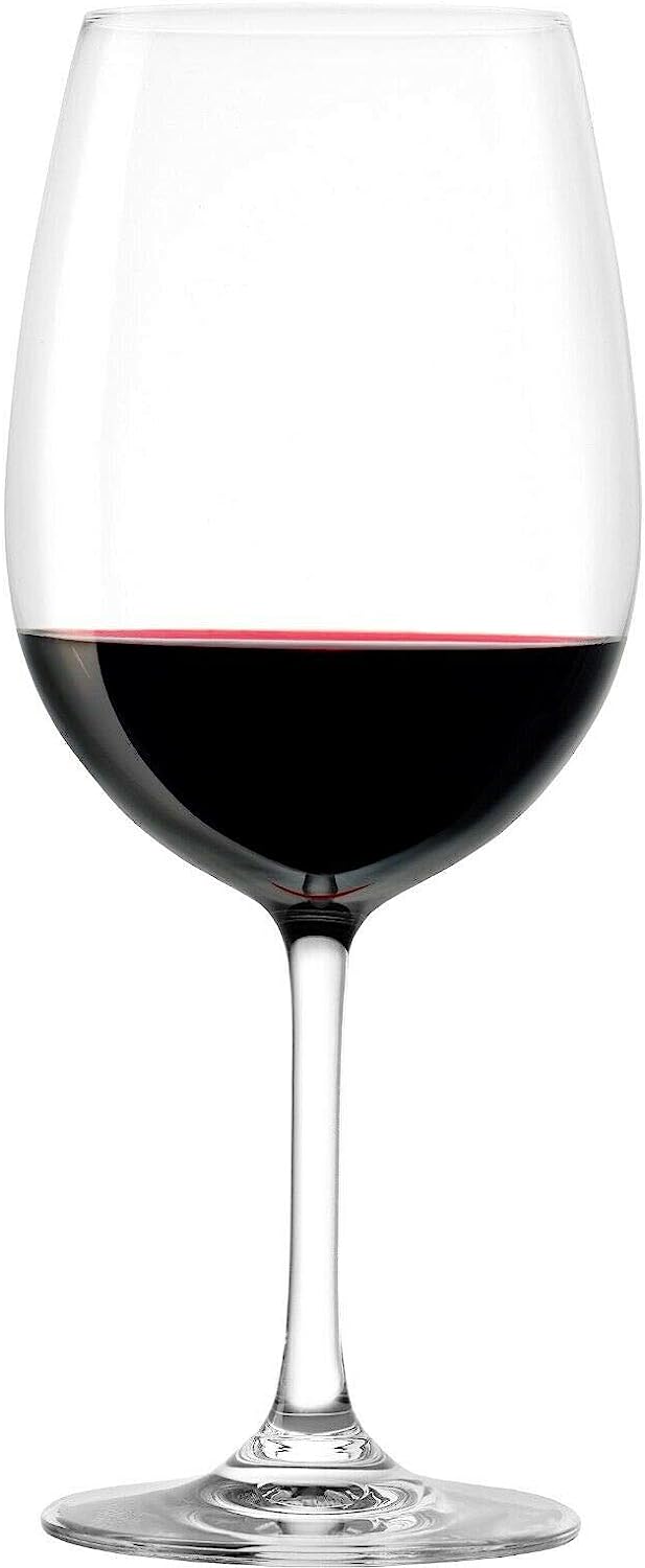 Set of 6 Large Red Wine Crystal Glasses - 660ml Stolzle