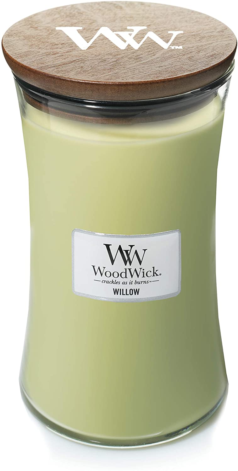 Medium Woodwick Scented Candle In Hourglass, At The Beach