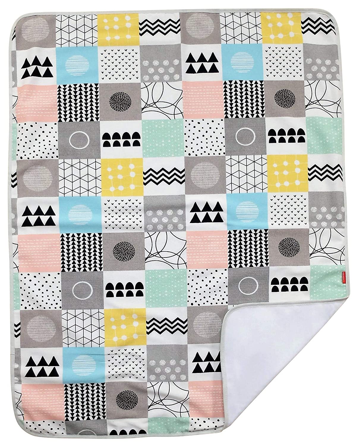 Ideenreich 2565 Ideenreich 2565 Baby Blanket Squares 70 x 90 cm Multi-Coloured