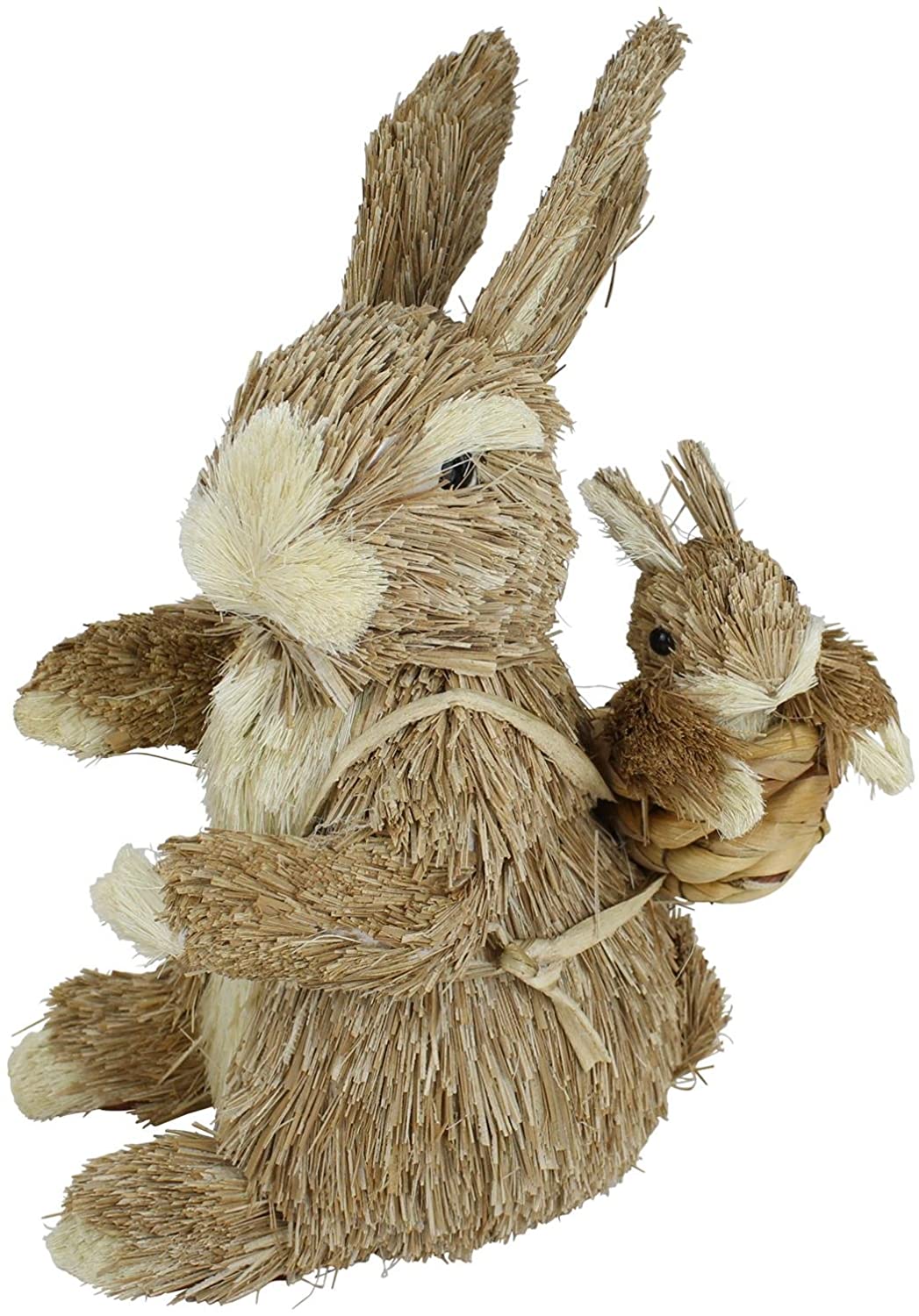 Deko Rabbit Made Of Straw (B) Rabbit With Backpack Pack Of 1