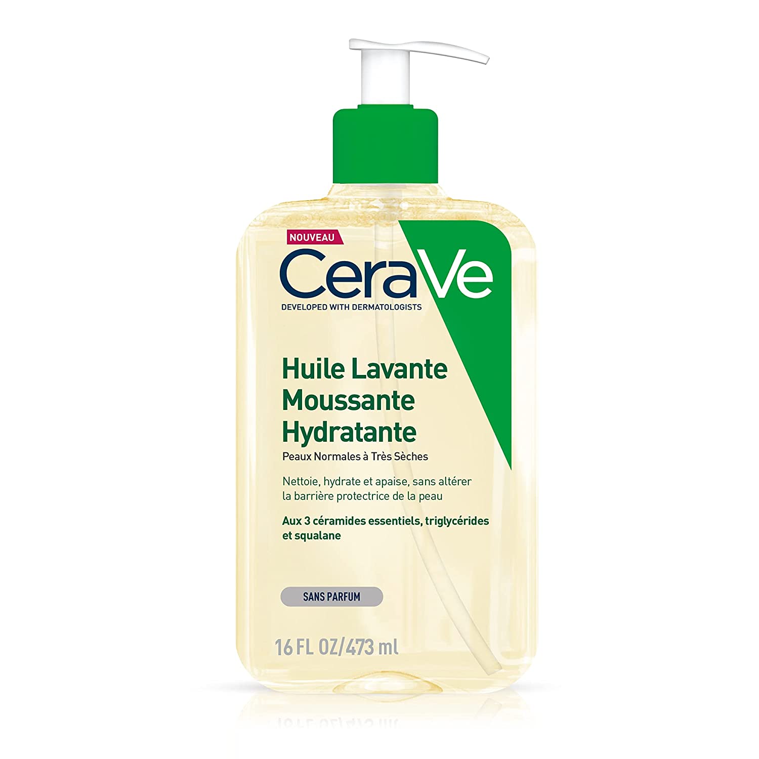 CeraVe Moisturising Cleansing Oil, for Normal to Very Dry Skin, Cleansing for Body and Face, with 3 Essential Ceramides, 1 x 473 ml, ‎moisturising oil