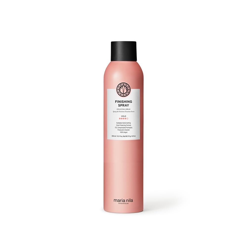 Maria Nila Finishing Spray 300ml Hold 4/5 Antioxidants Preserve Hair Colour 100% Vegan
