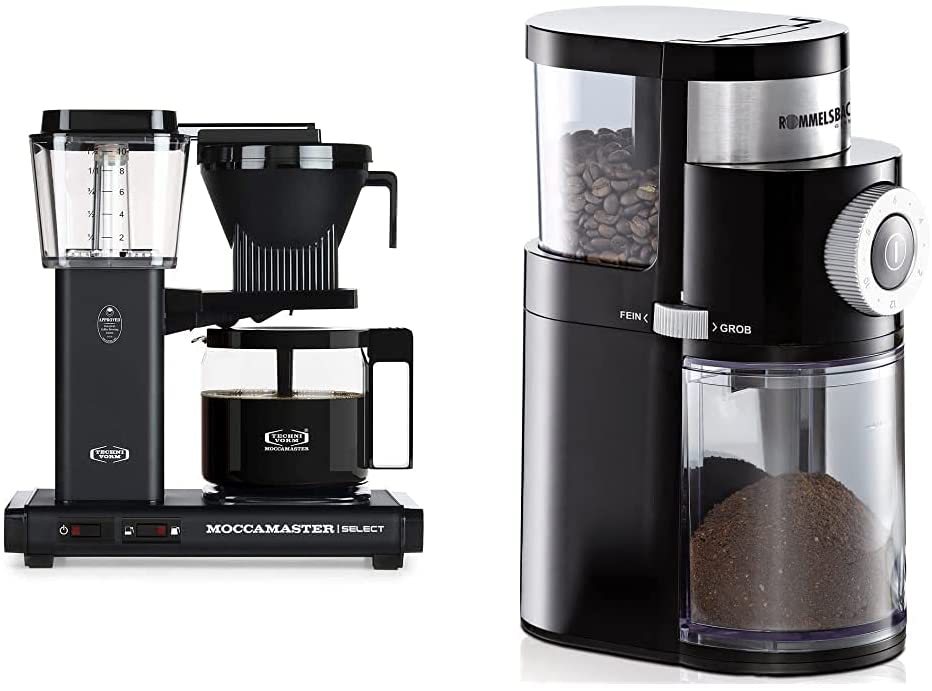 Moccamaster Filter Coffee Machine KBG Select, 1.25 Litres, 1520 W, Matt Bla