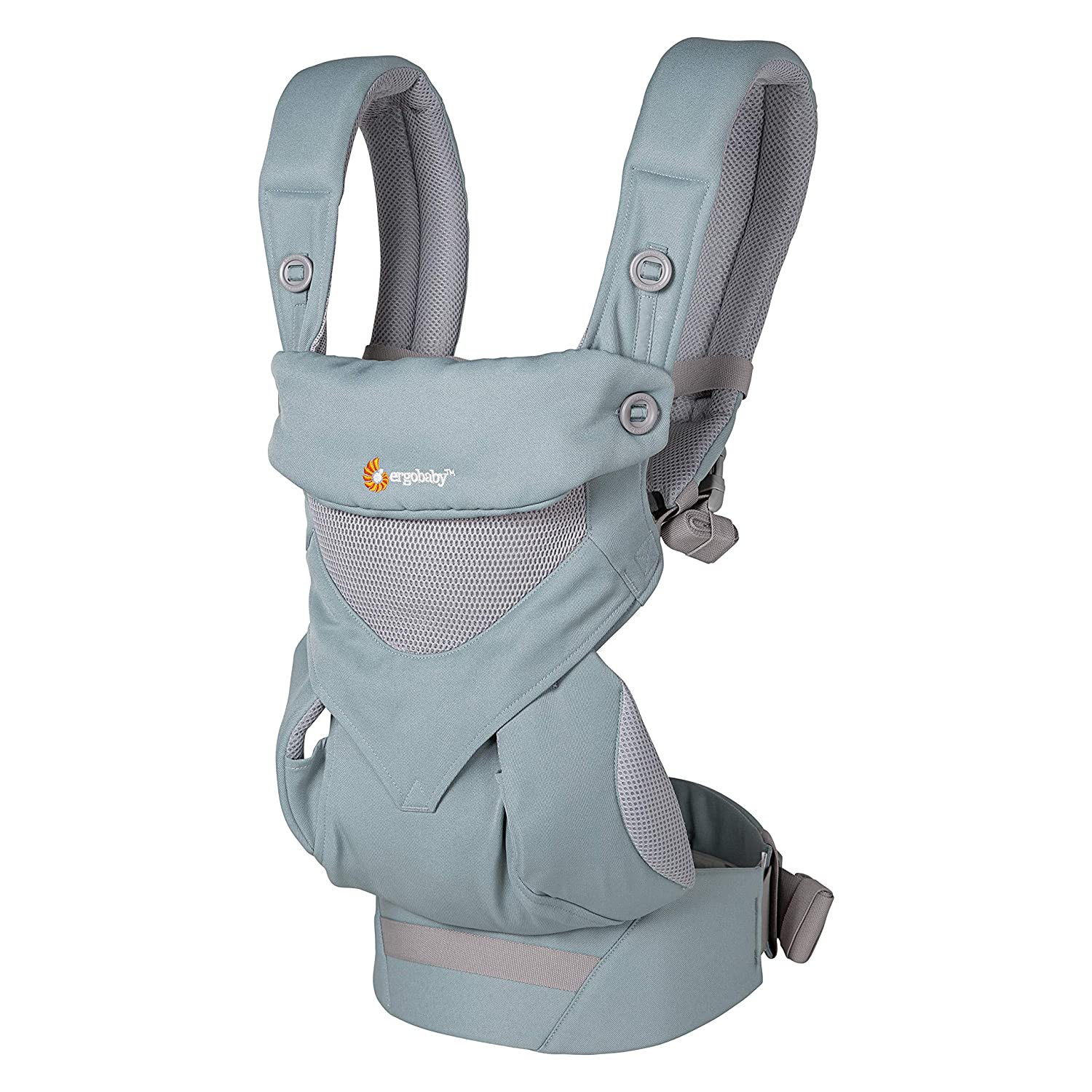 Ergobaby Baby Carrier 360 Cool Air Mesh Carbon Gray, Ergonomic 4in1 Carrying Bag Baby Carrying System Child carrier up to 20 kg