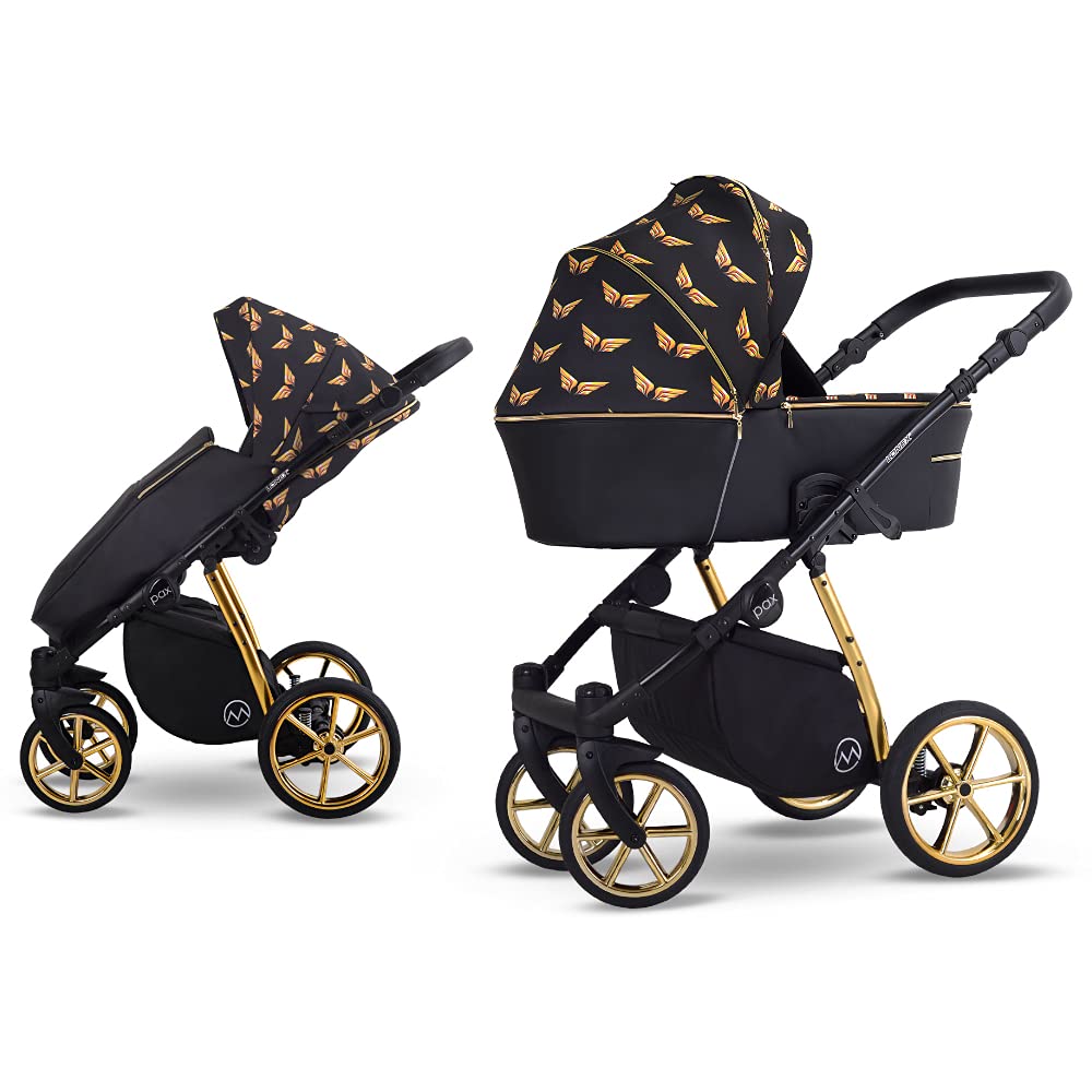 Pax by SaintBaby Golden Wing 06 2-in-1 Pram up to 22 kg Buggy Car Seat Selection 12 Colours without Baby Car Seat