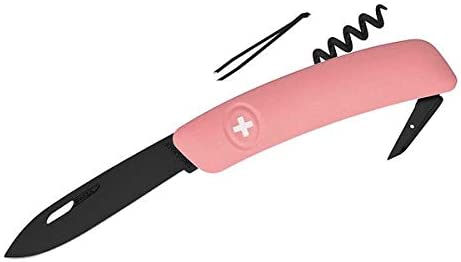 SWIZA D01 AllBLACK Pocket Knife Pink