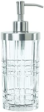 Spiegelau & Nachtmann Square Lotion Dispenser, Crystal Glass, Transparent, 