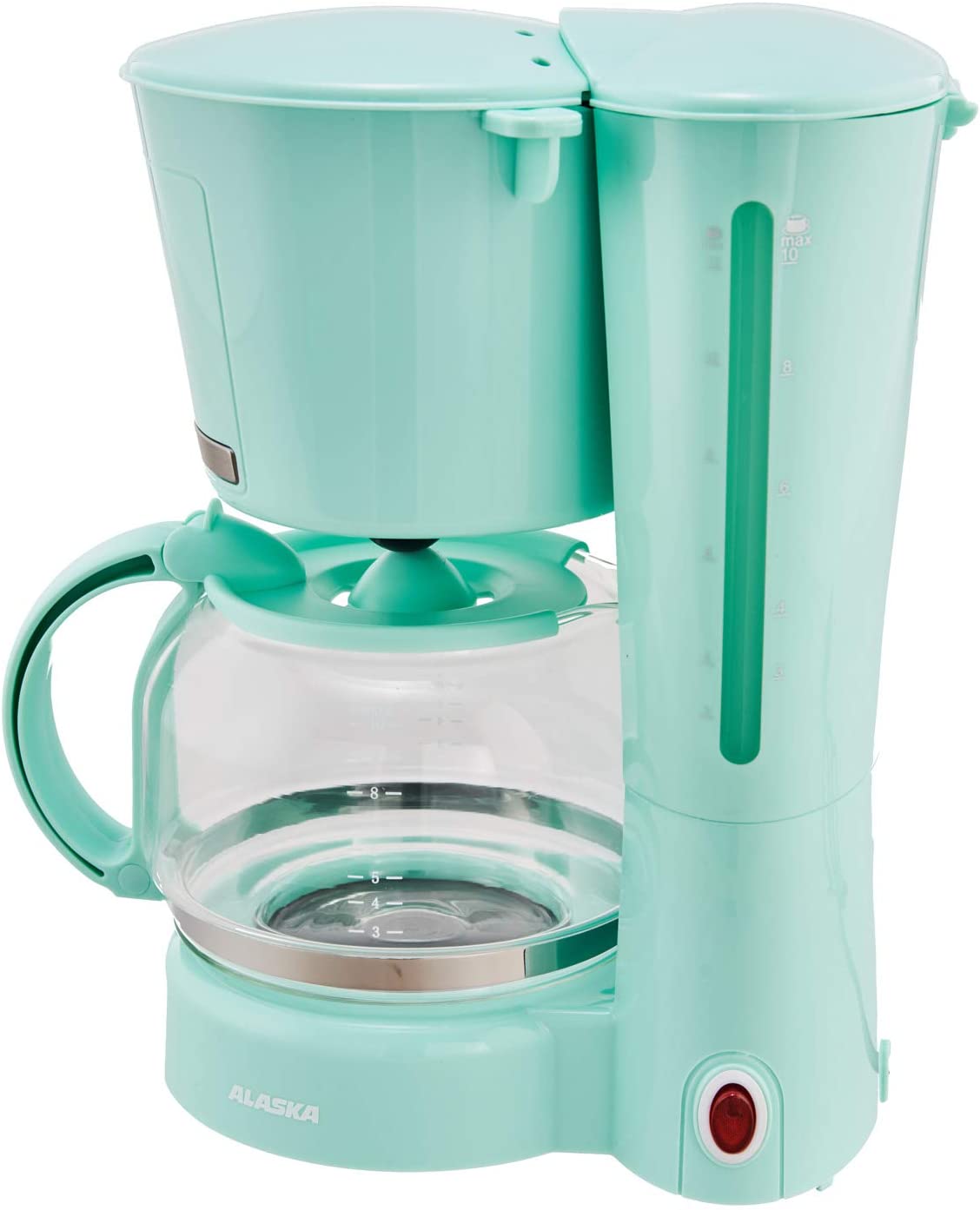 Alaska CM 2209 DSG Coffee Machine | Up to 12 Cups | 870 Watt | Removable Filter Insert | Filter Size 1 x 4 | Drip Stop Function | Water Level Indicator | Keep Warm Function | Operating Control Light (Green)