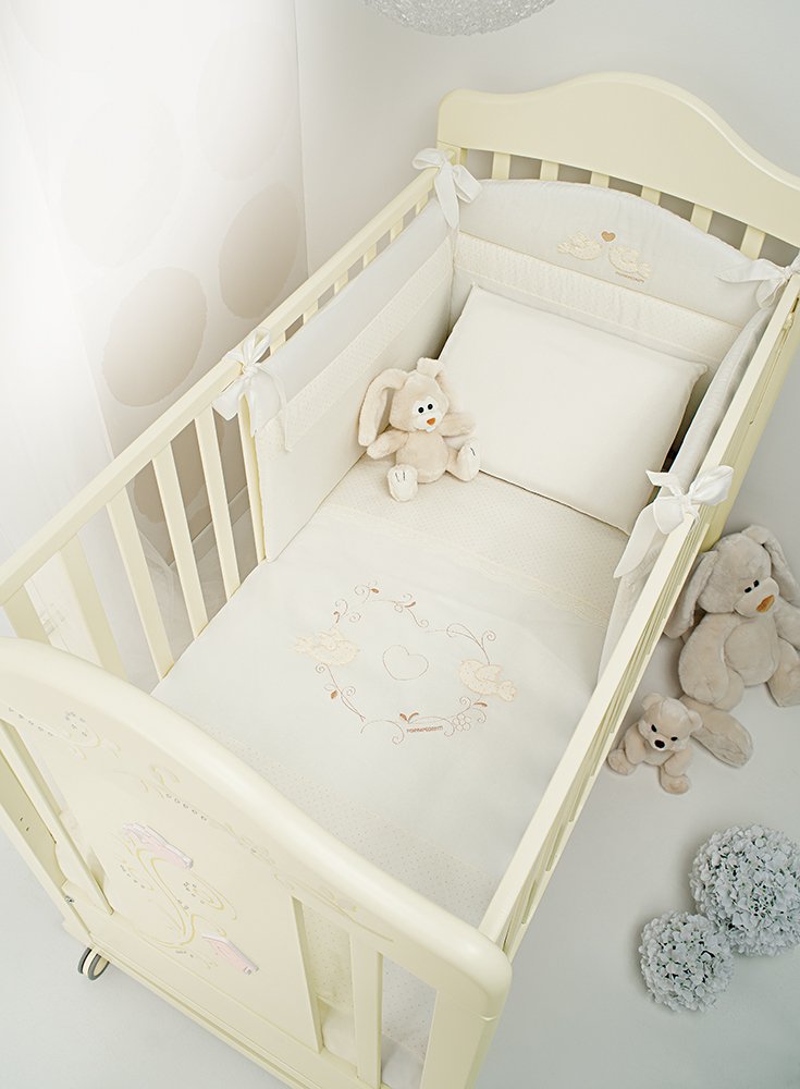 Foppapedretti Bedding Set for Cot Bed beige