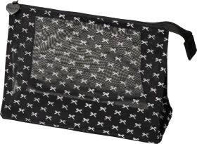 Vito & Joe cosmetic bag black bows, 1 pc