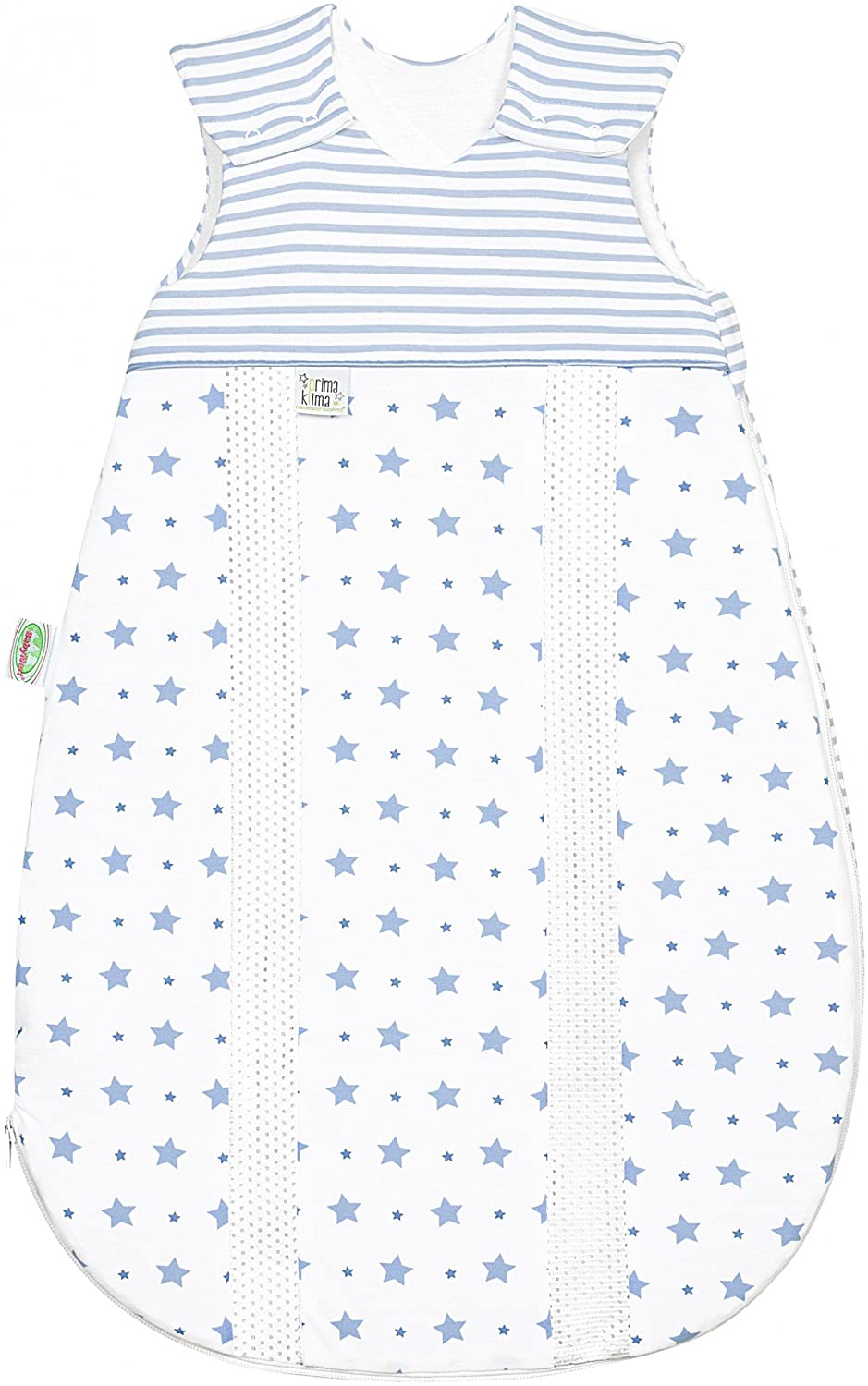 Odenwälder jersey sleeping bag PrimaKlima Stars Cool Blue, 90 cm, blue