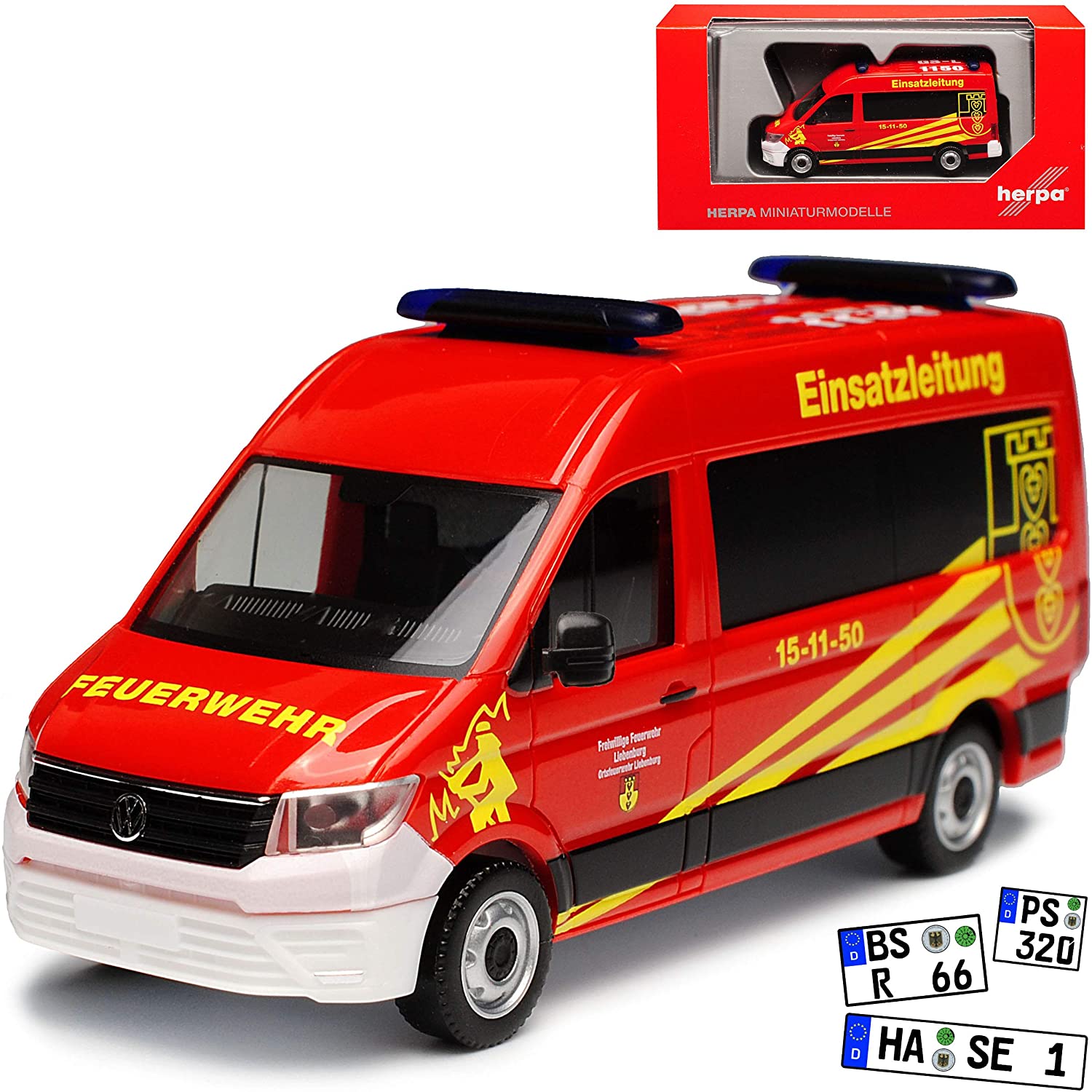 Volkswagen Crafter Transporter High Roof Operation Lead Fire Brigade Red 2N