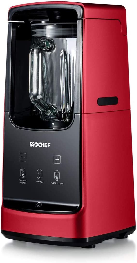 Bio Chef BioChef Astro Vacuum Blender - Smoothie Maker/Blender - 1000 W, 22000 RPM, Glass Container, Speed Levels Adjustable from 1-9, Pulse / Cleaning Function