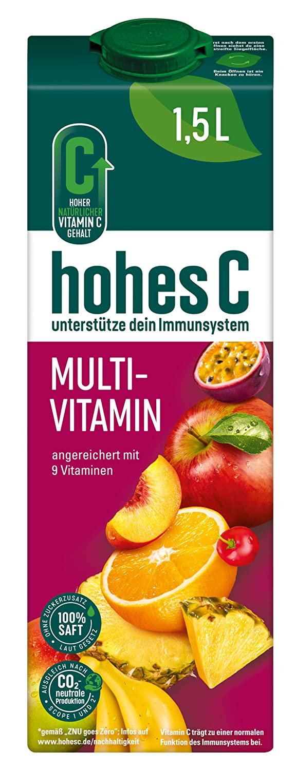 hohes C Multivitamin - 100% Saft, 8er Pack (8 x 1.5 kg)