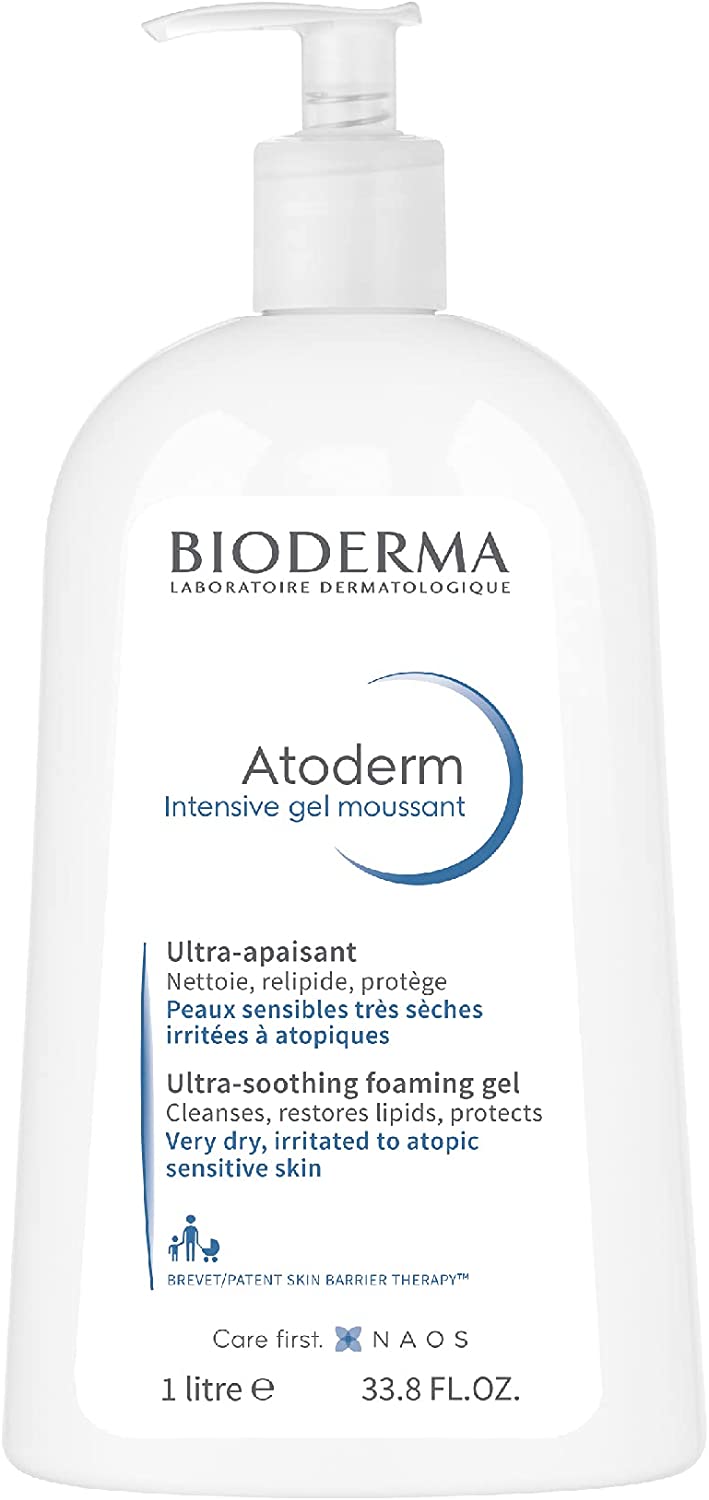 Bioderma Atoderm Intensive Gel Moussant Facial Cleansing Gel 1 Litre