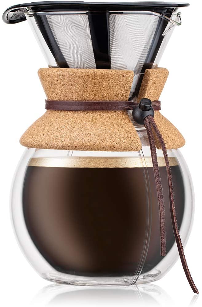 Bodum Pour Over Coffee Maker with Permanent Filter Glass