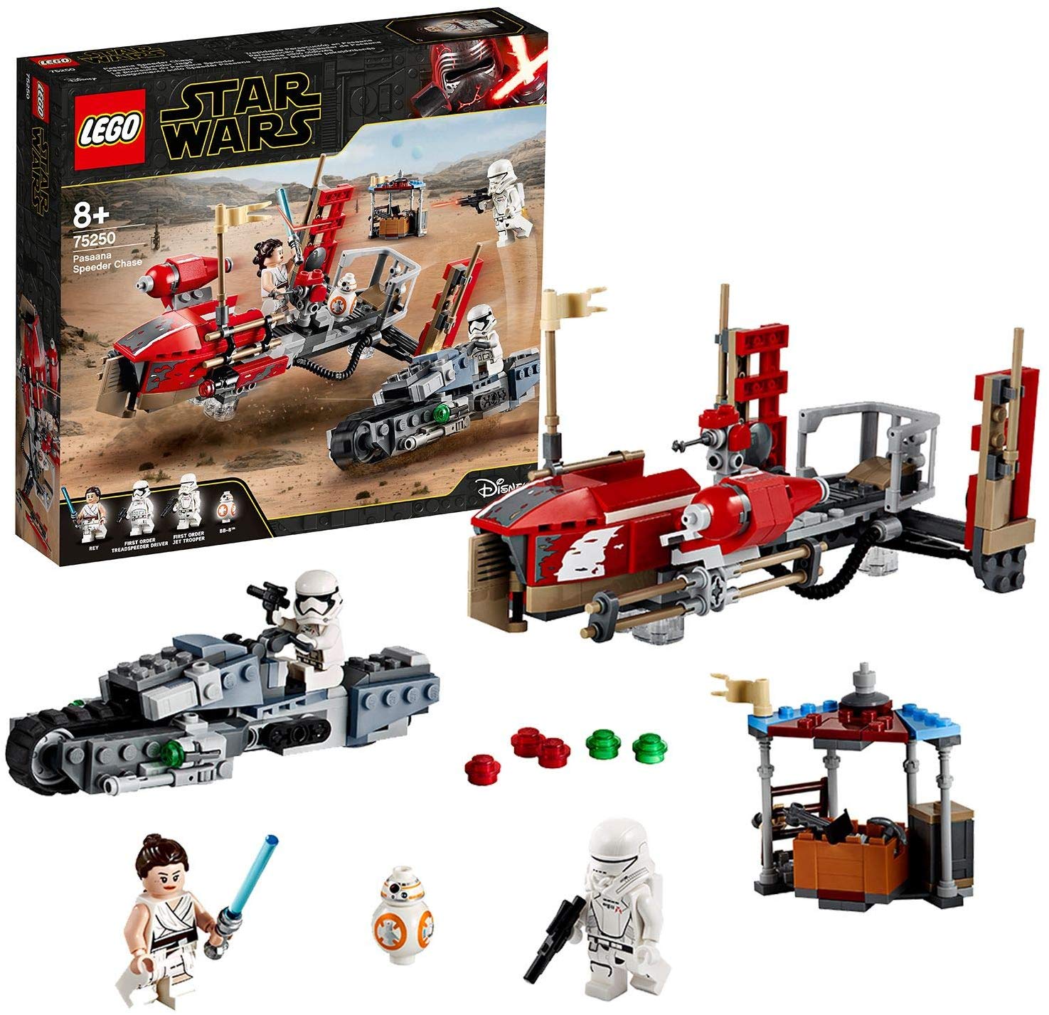 LEGO 75250 Star Wars Pasaana Speeder Hunting Construction Kit, Multi-Colour