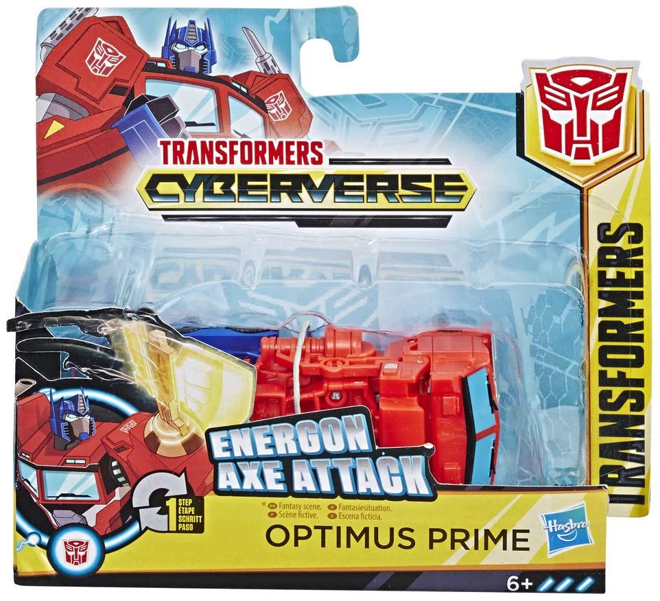 Transformers E3645ES1 TRA CYBERVERSE 1 Step Optimus Prime Multi-Coloured