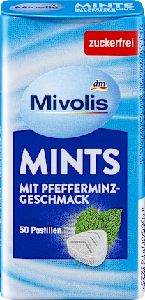 Mivolis Pastilles, mints peppermint, sugar-free, 35 g