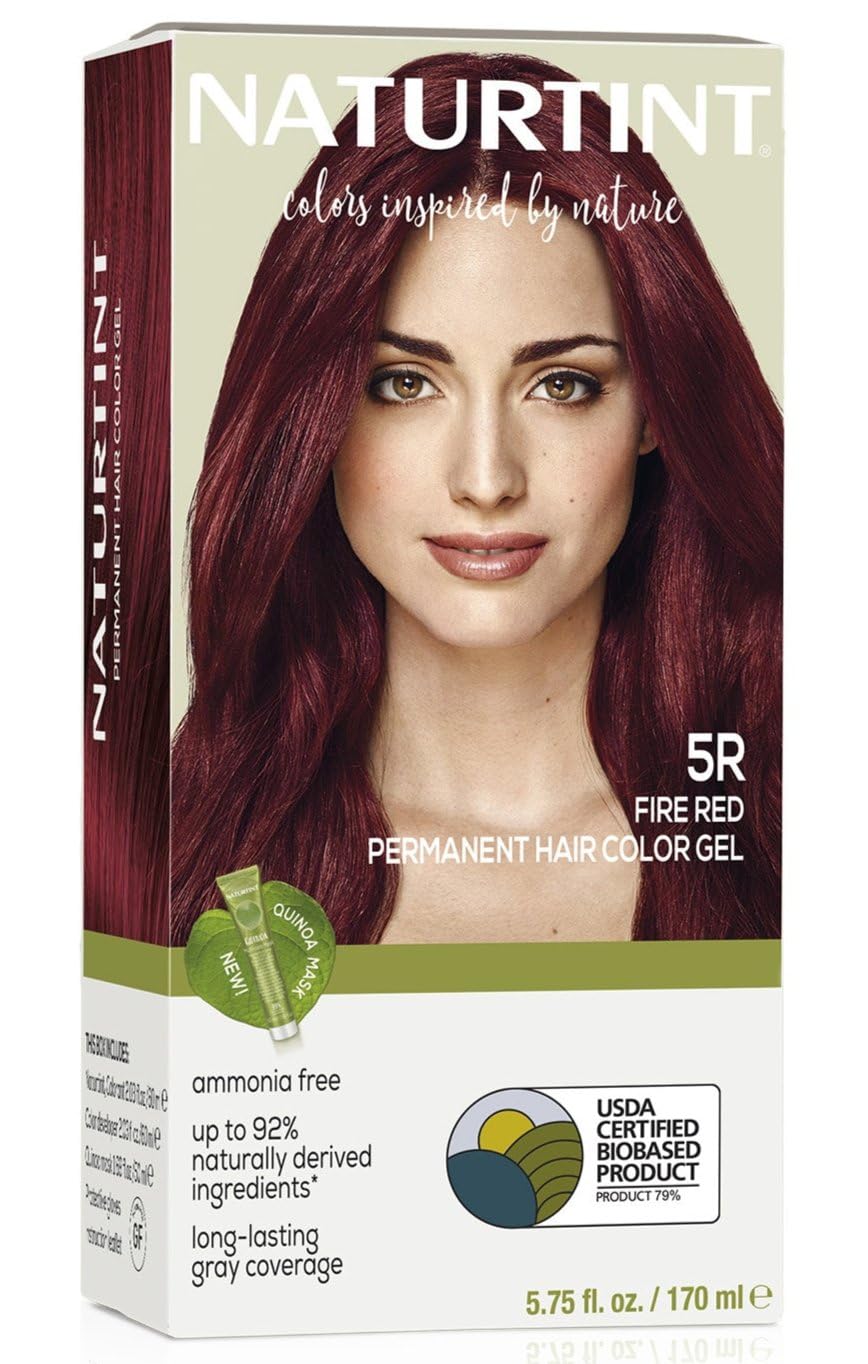 Naturtint Permanent Hair Color, 5R Fire Red 165 ml